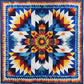 Blaue amerikanische Indianer Stern-Decke