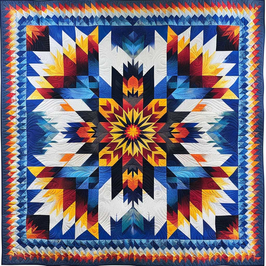 Blaue amerikanische Indianer Stern-Decke