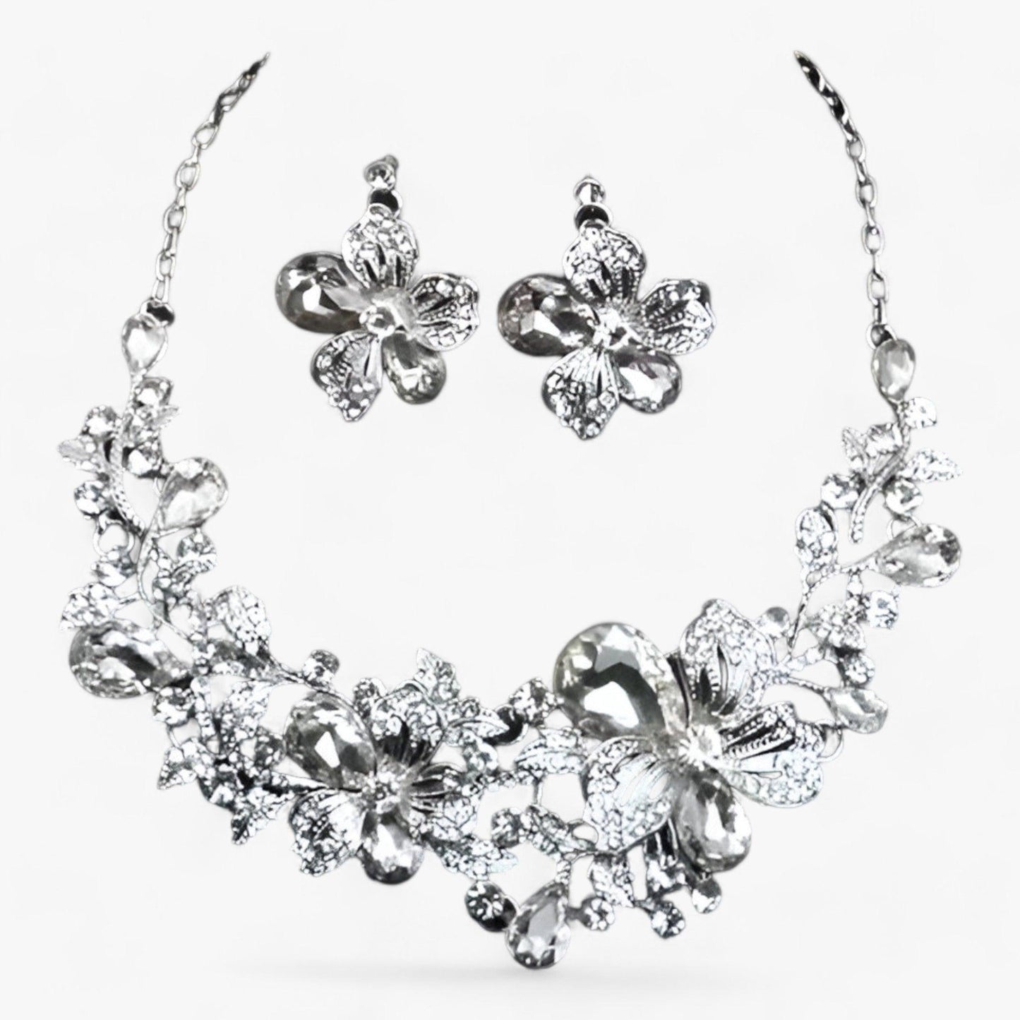 Frendorf | Brautschmuck-Set mit Emaille-Blumen – Fleur
