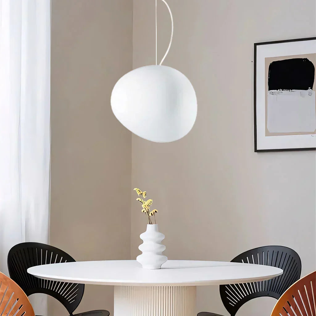 Frendorf | PebbleGlow Kieselstein Pendelleuchte | Zeitloses Design | Elegante Beleuchtung für Zuhause