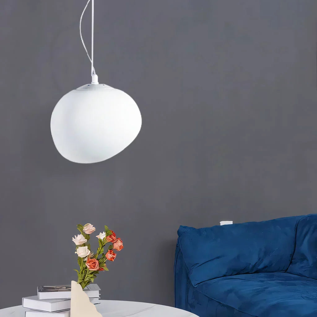 Frendorf | PebbleGlow Kieselstein Pendelleuchte | Zeitloses Design | Elegante Beleuchtung für Zuhause