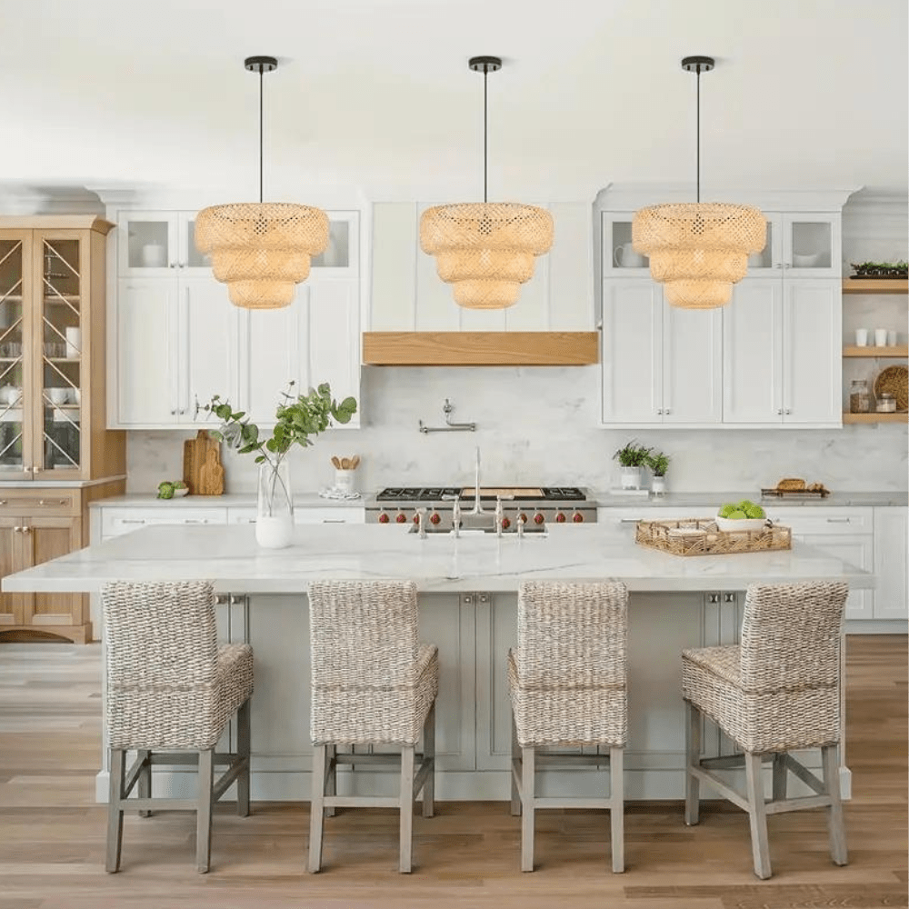 Frendorf | Beleuchten Sie Ihren Raum mit der eleganten Boho Bambus Pendelleuchte