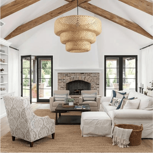 Frendorf | Beleuchten Sie Ihren Raum mit der eleganten Boho Bambus Pendelleuchte