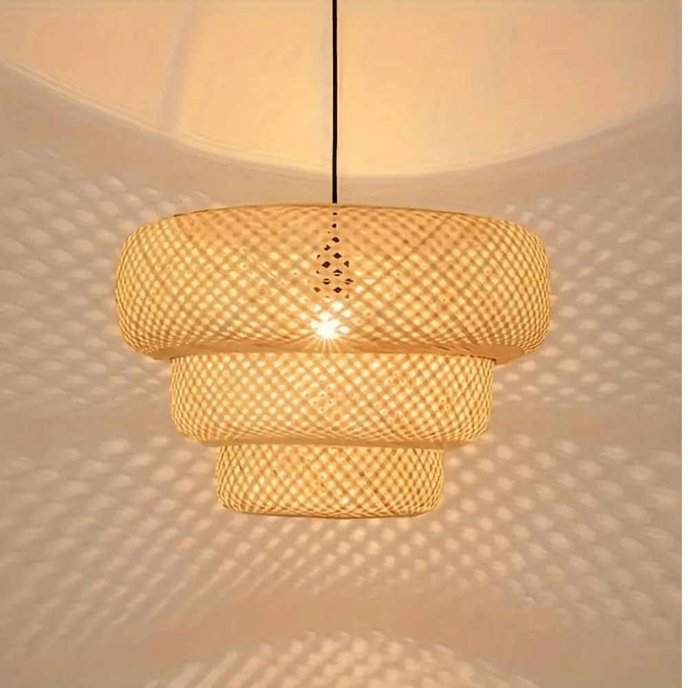 Frendorf | Beleuchten Sie Ihren Raum mit der eleganten Boho Bambus Pendelleuchte