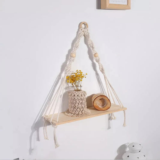 Boho-Stil Makramee Wandregal