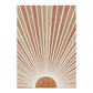Boho Sonne & Mond Leinwand Poster