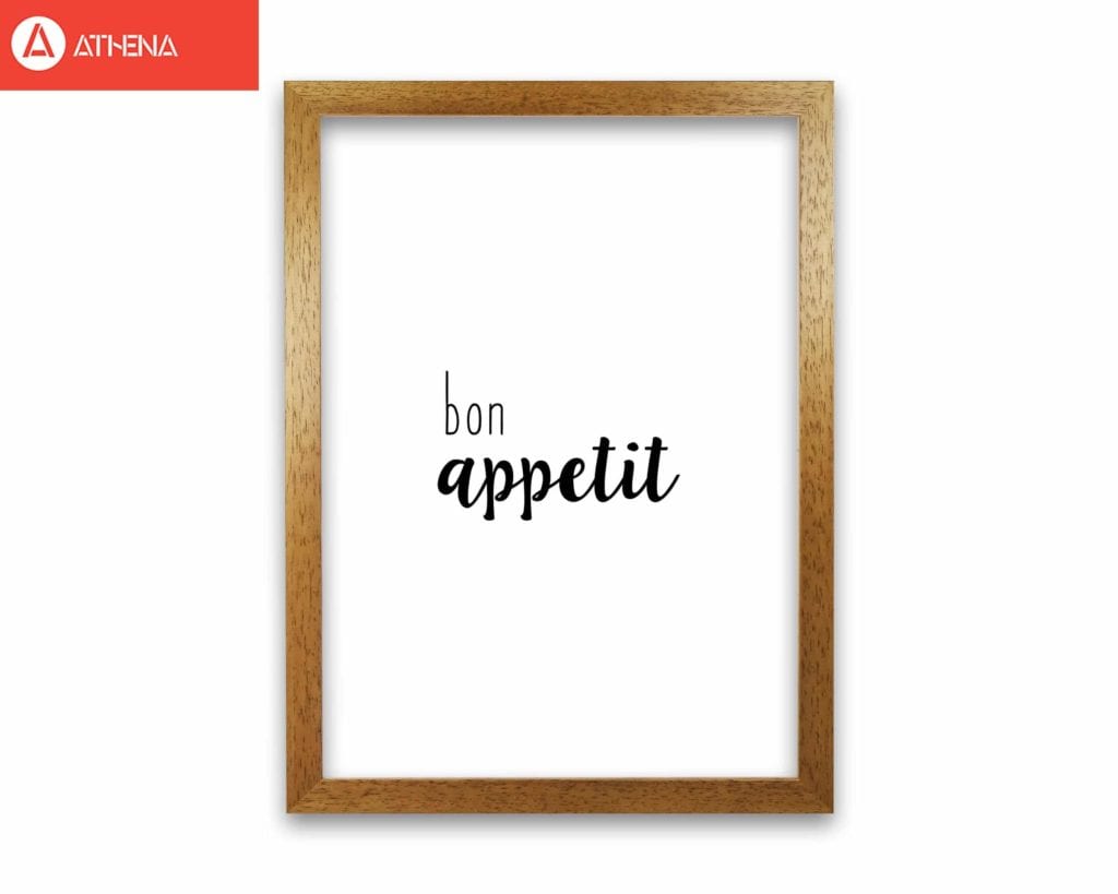 Bon Appetit Food Quote Druck