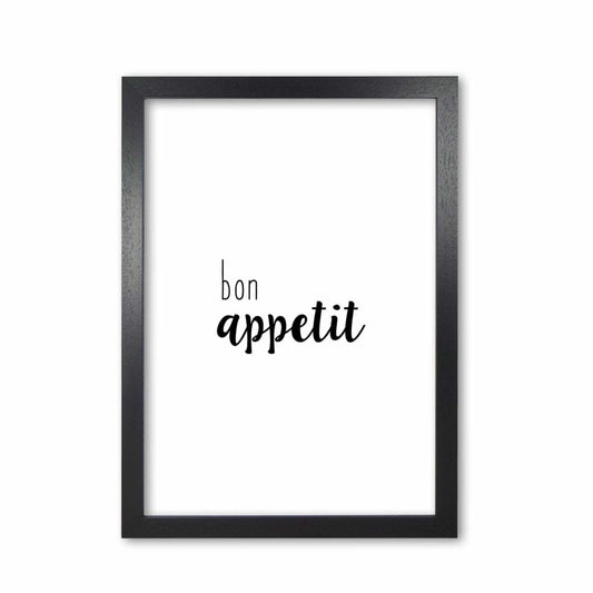 Bon Appetit Food Quote Druck