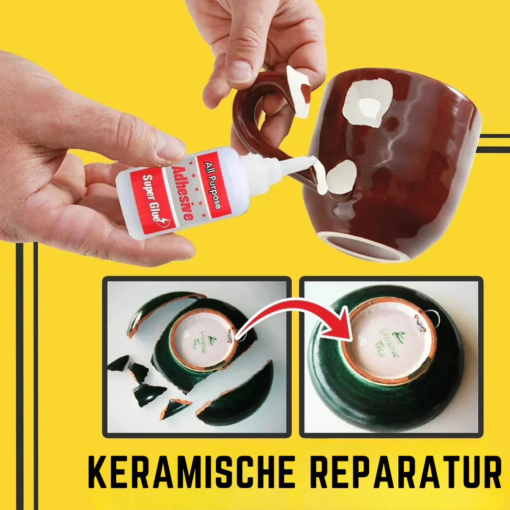 Frendorf | Bondix– Vielseitiger Sekundenkleber für schnelle und starke Reparaturen [1 + 1 Gratis]