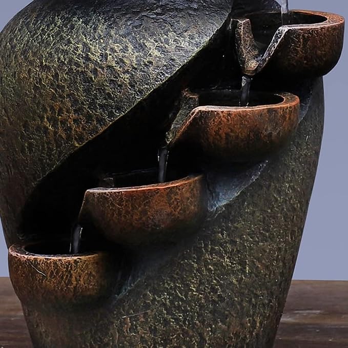 Zen Blossom Wasser Vase - Beruhigende Bonsai Dekoration mit Springbrunnen
