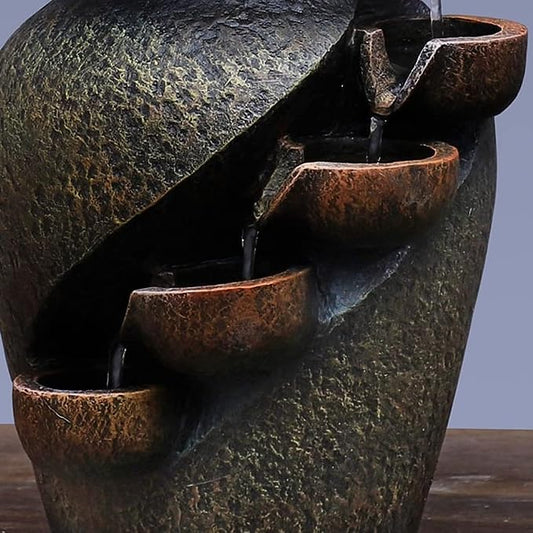 Zen Blossom Wasser Vase - Beruhigende Bonsai Dekoration mit Springbrunnen