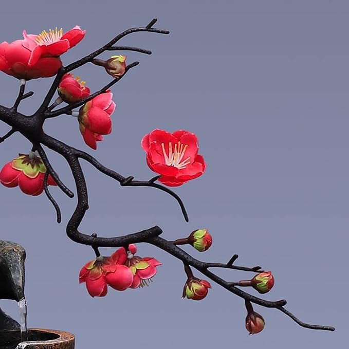 Zen Blossom Wasser Vase - Beruhigende Bonsai Dekoration mit Springbrunnen