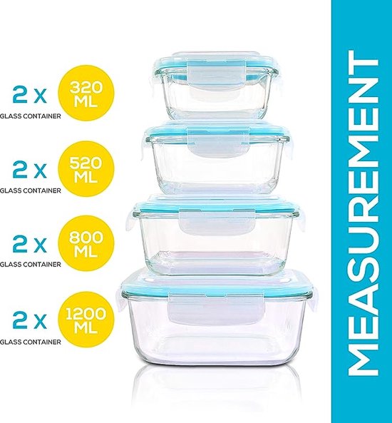 Frendorf | Borosilikatglas Lunchbox - GlassGuard Bento