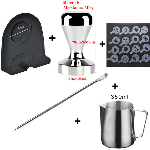 Frendorf | Bodenloser Portafilter Espressomaschine Holz- oder Kunststoffgriff