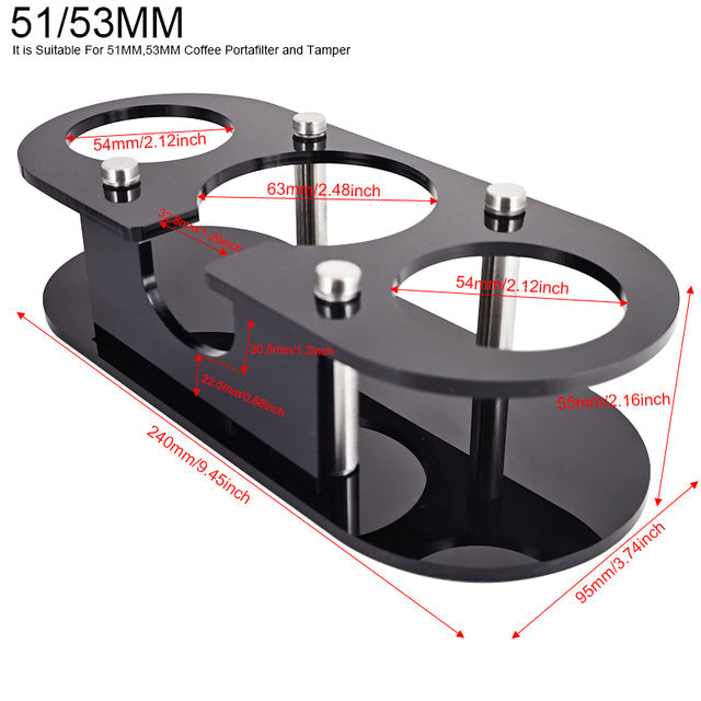 Frendorf | Bodenloser Portafilter Espressomaschine Holz- oder Kunststoffgriff