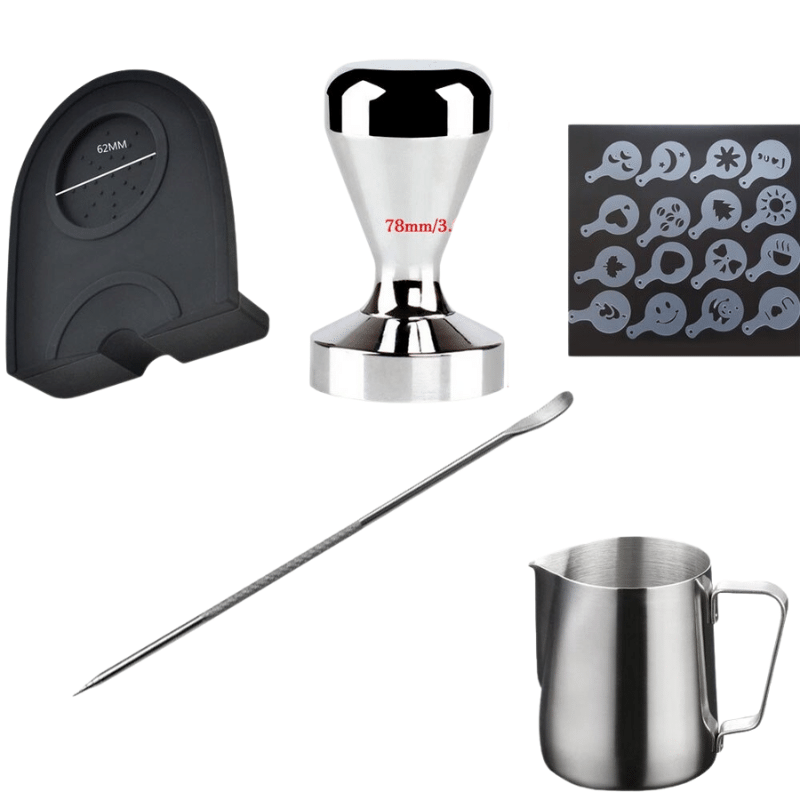 Frendorf | Bodenloser Portafilter Espressomaschine Holz- oder Kunststoffgriff