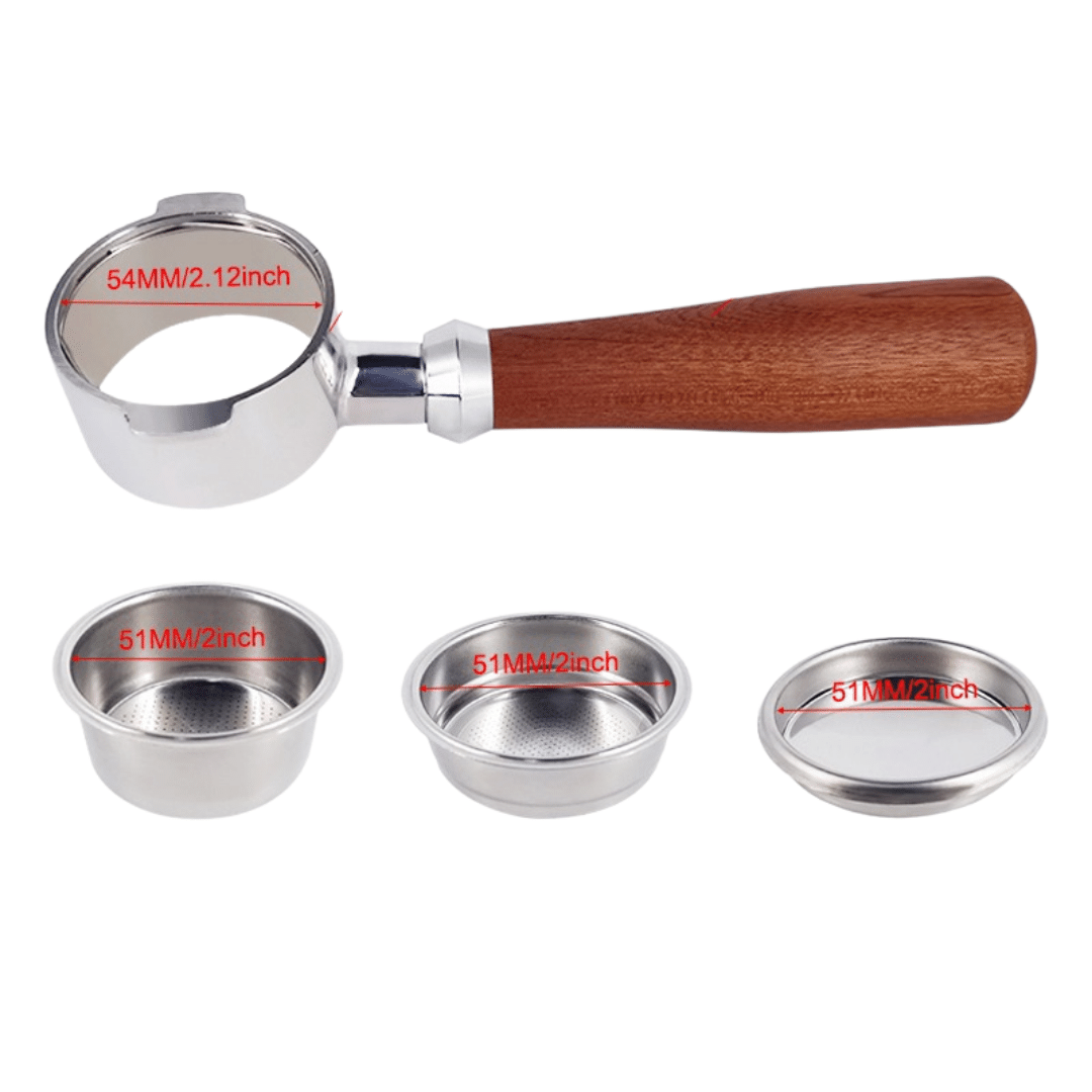 Frendorf | Bodenloser Portafilter Professionelle Filter Espresso Maschine Griff