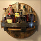 Frendorf | Bourbon Whiskey Barrel Shelf - Rustikales Barzubehör