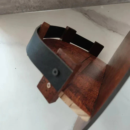 Frendorf | Bourbon Whiskey Barrel Shelf - Rustikales Barzubehör