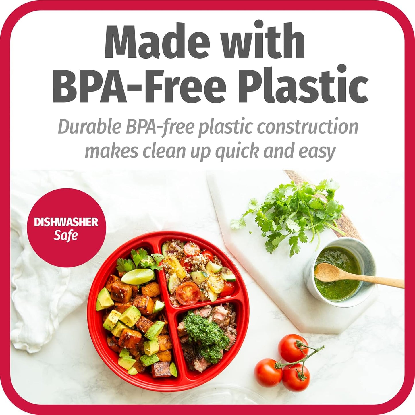 Frendorf | BPA-freie Mahlzeitenvorbereitung Behälter, Set von 10