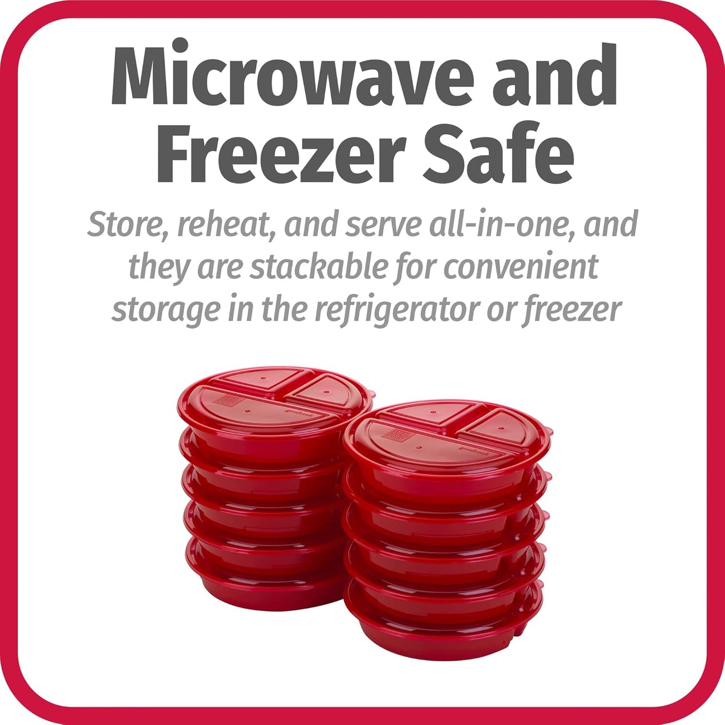 Frendorf | BPA-freie Mahlzeitenvorbereitung Behälter, Set von 10