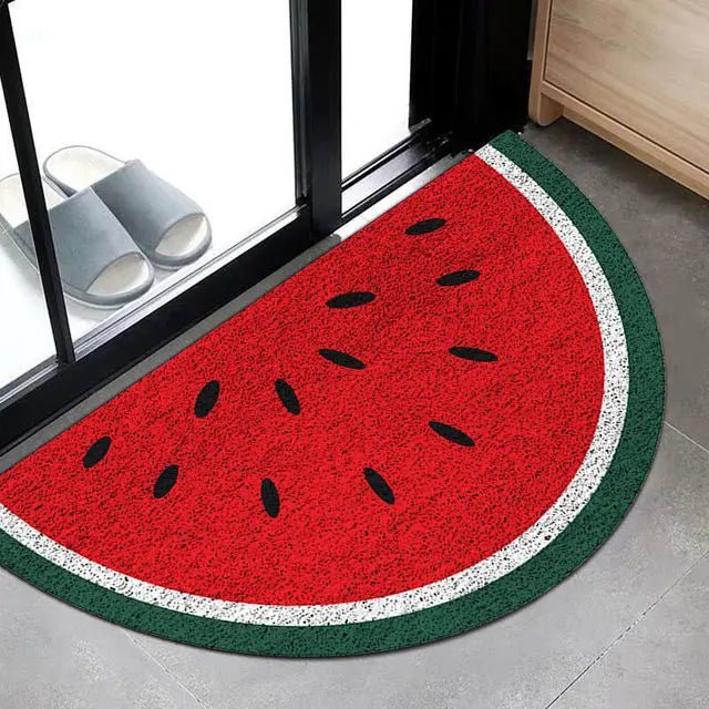 Hellerfarbiger bedruckter Regenbogen- und Wassermelonenfußmatte