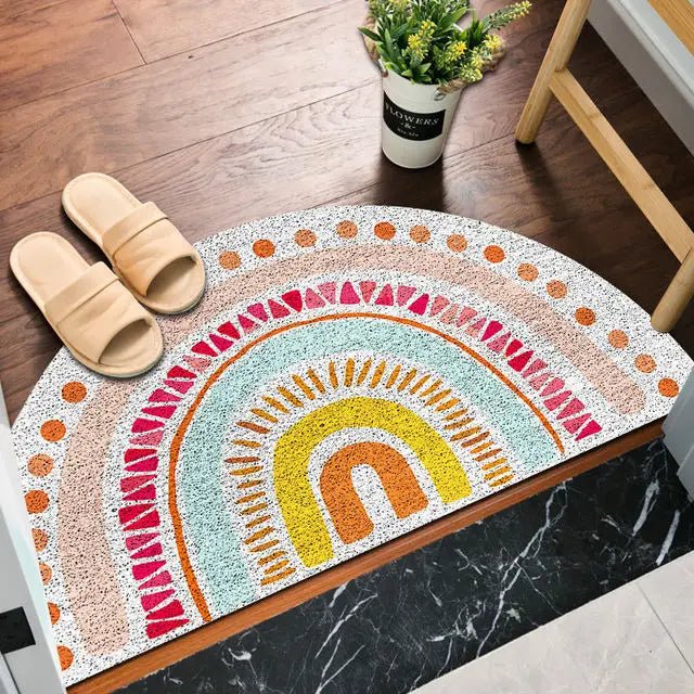 Frendorf | Matopia Regenbogen-Fußmatte | Farbenfrohes Design | Waschbar | Rutschfeste Türmatte