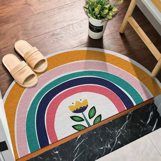 Frendorf | Matopia Regenbogen-Fußmatte | Farbenfrohes Design | Waschbar | Rutschfeste Türmatte