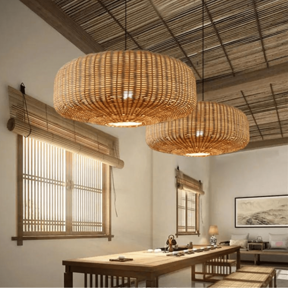 Frendorf | Beleuchten Sie Ihren Raum mit der einzigartigen Eleganz des Rattankronleuchters