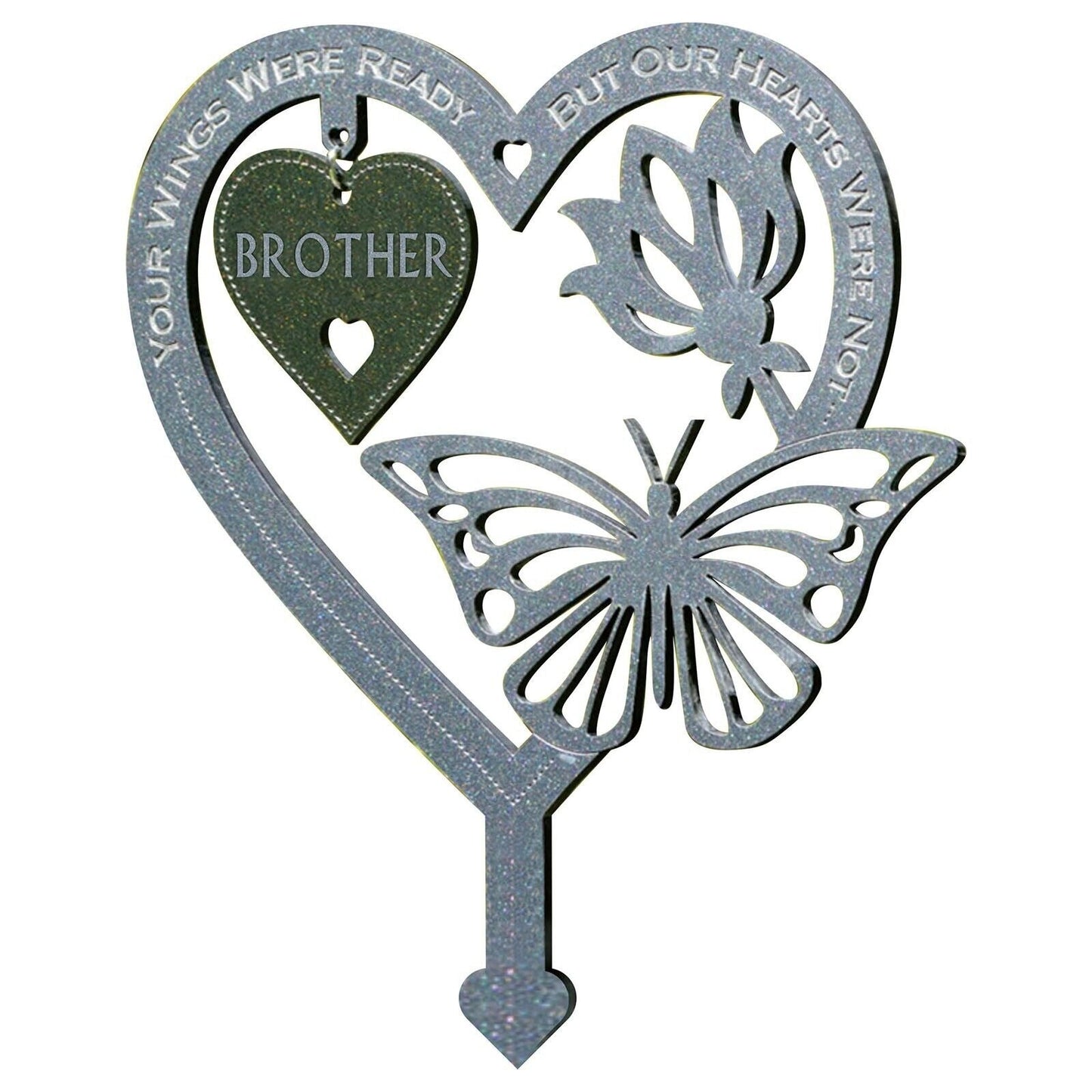 Frendorf | 🦋Gedenk Geschenk Schmetterlings Ornamente - Garten Gedenktafel