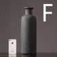 Braun Beige Grau Keramik Blumenvase Topf │ Wohndekoration Artikel