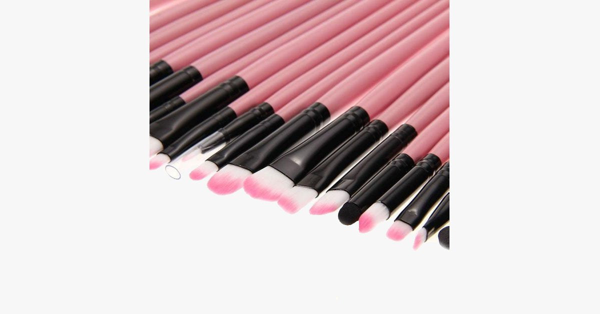 Frendorf | 32-teiliges Professionelles Pink Makeup Pinselset