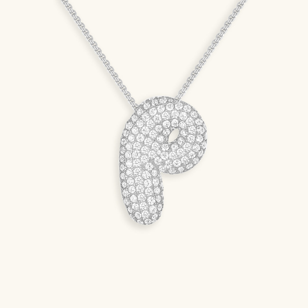 Frendorf | Bubble Initial-Diamant-Halskette