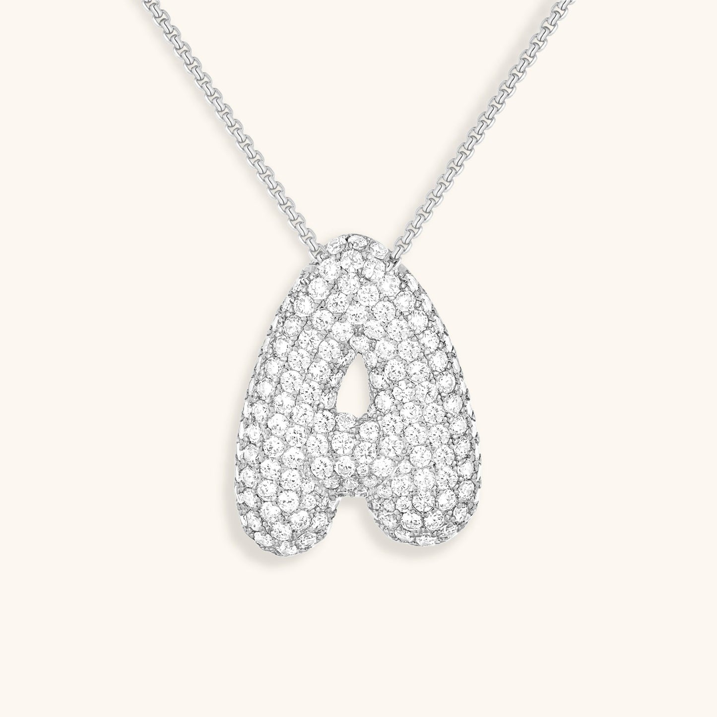 Frendorf | Bubble Initial-Diamant-Halskette