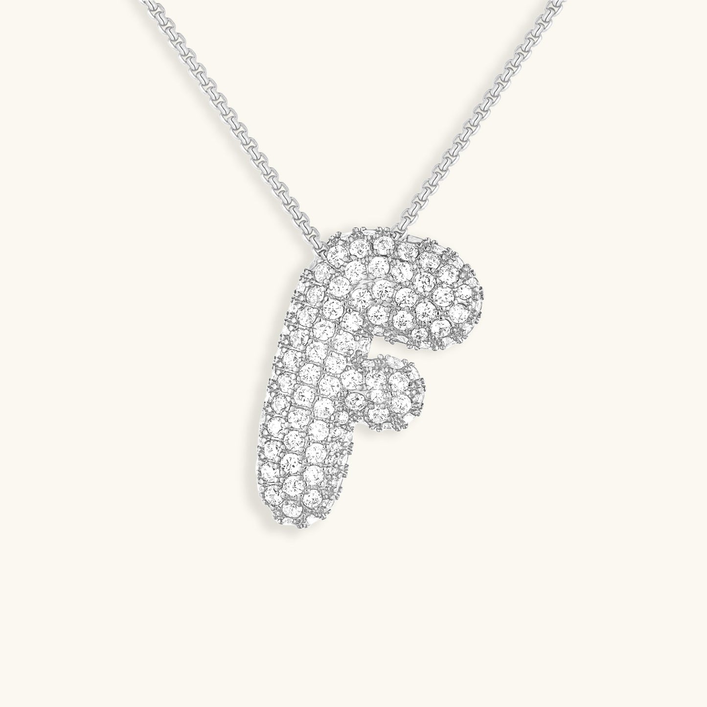 Frendorf | Bubble Initial-Diamant-Halskette