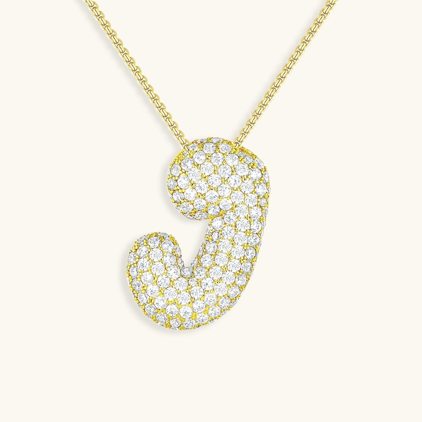 Frendorf | Bubble Initial-Diamant-Halskette