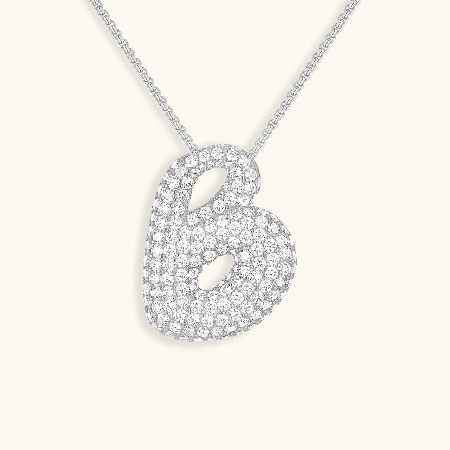 Frendorf | Bubble Initial-Diamant-Halskette