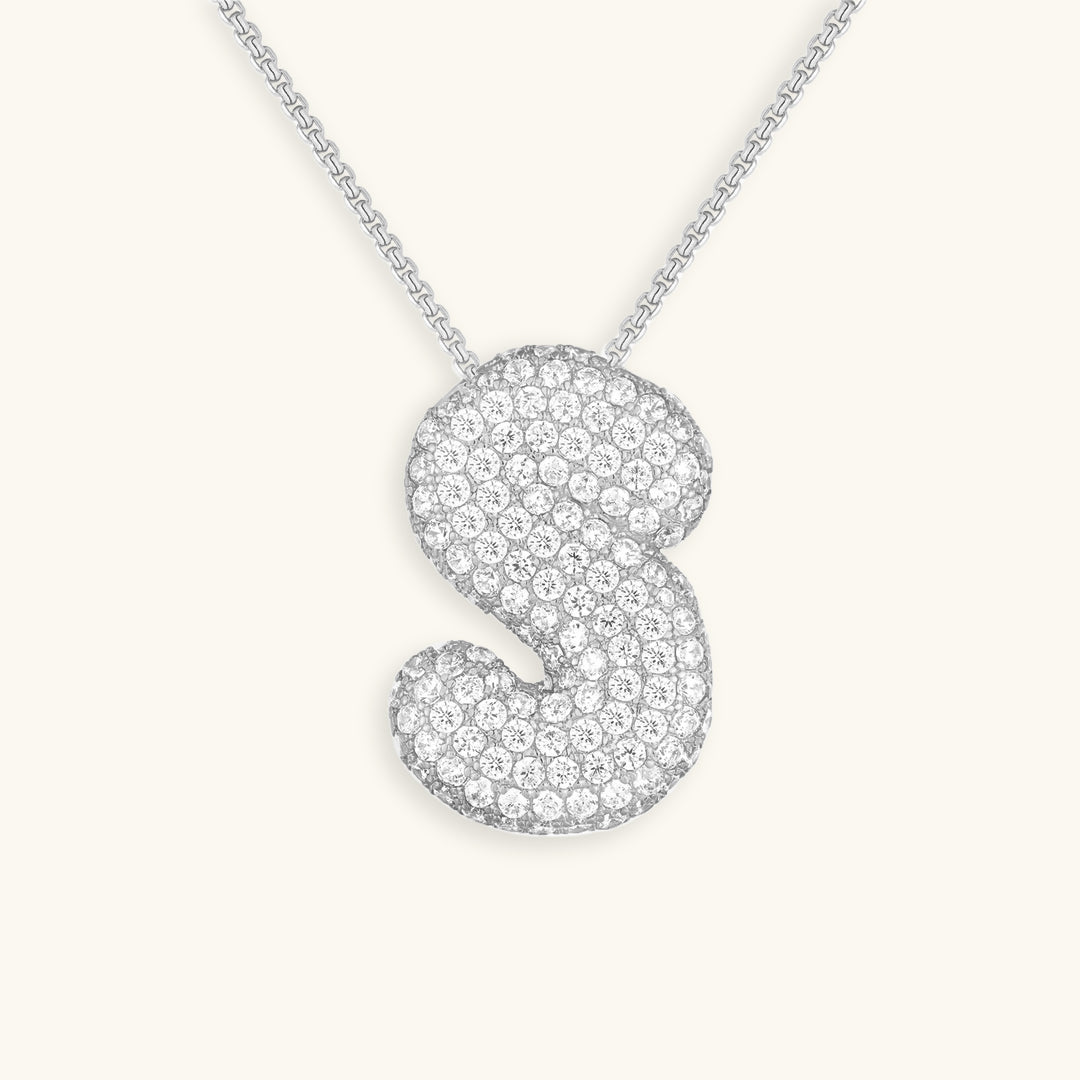 Frendorf | Bubble Initial-Diamant-Halskette