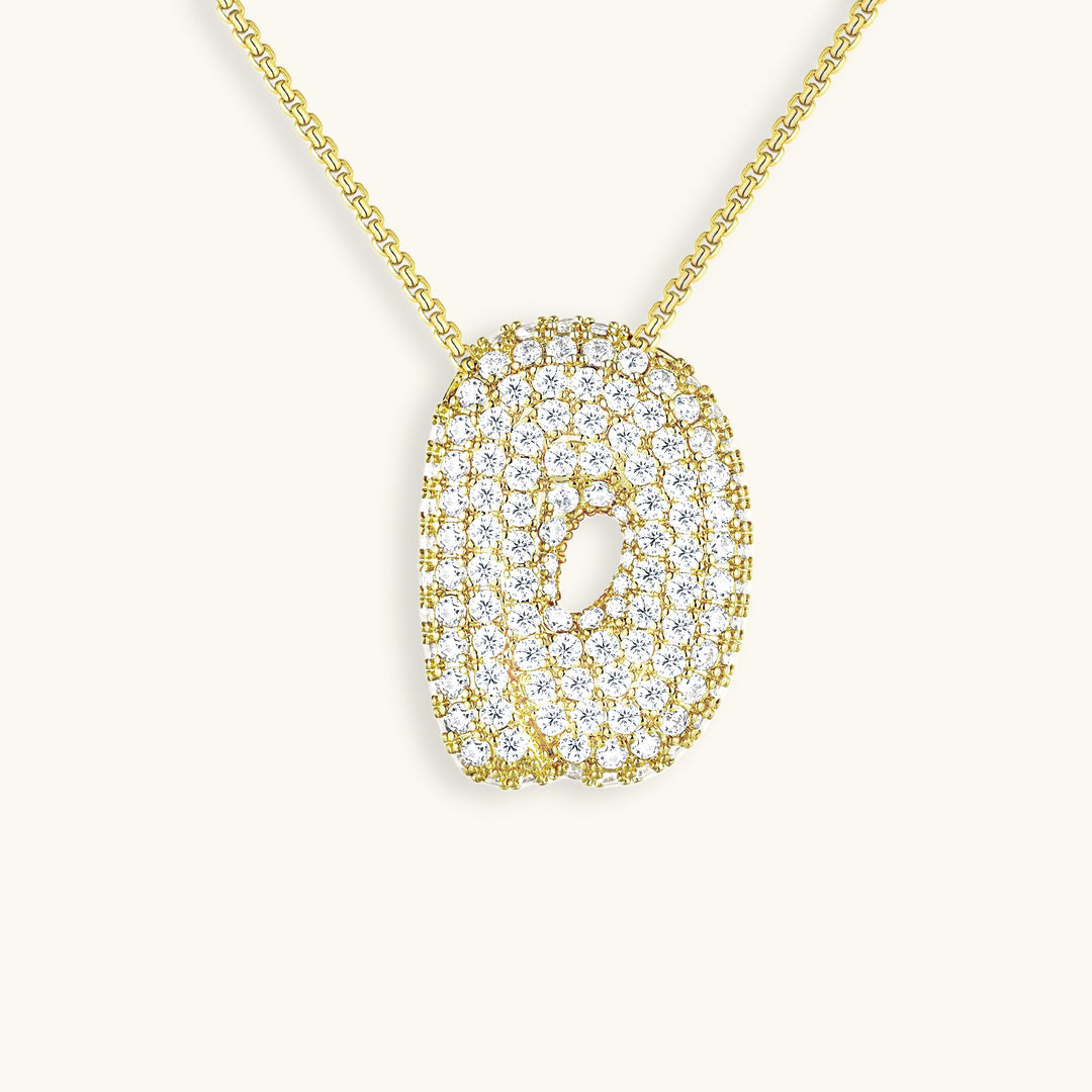 Frendorf | Bubble Initial-Diamant-Halskette
