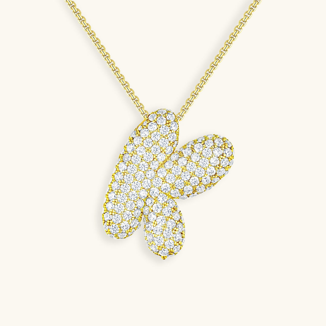 Frendorf | Bubble Initial-Diamant-Halskette