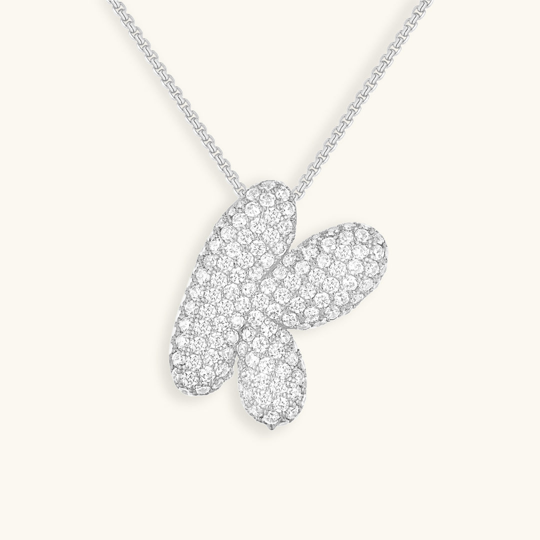 Frendorf | Bubble Initial-Diamant-Halskette