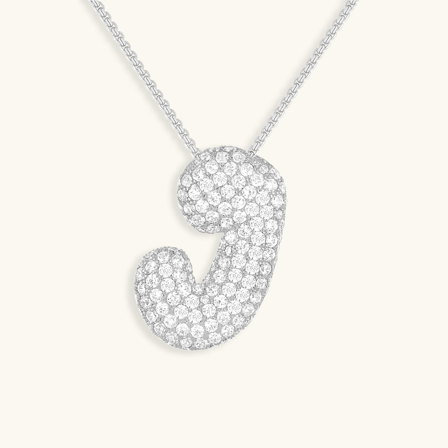 Frendorf | Bubble Initial-Diamant-Halskette