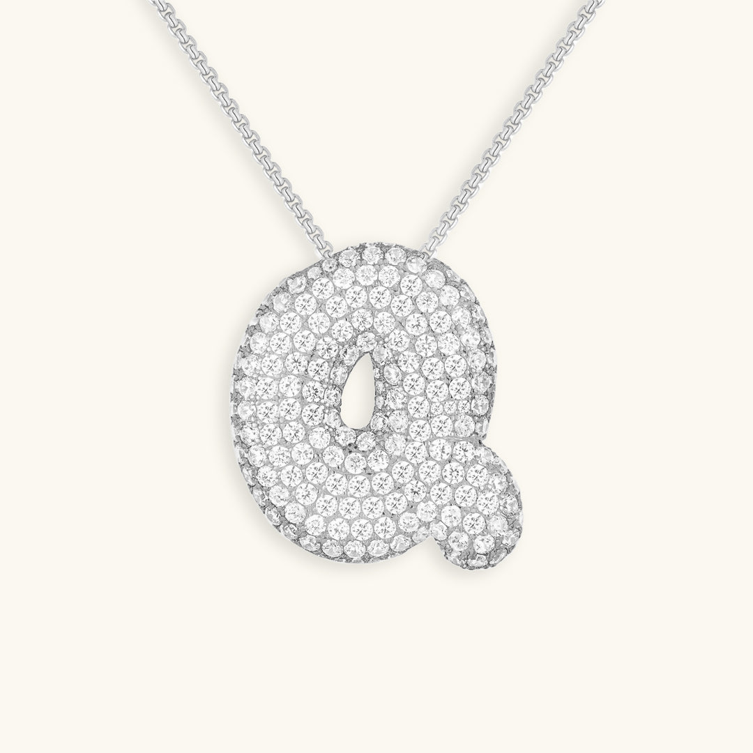 Frendorf | Bubble Initial-Diamant-Halskette