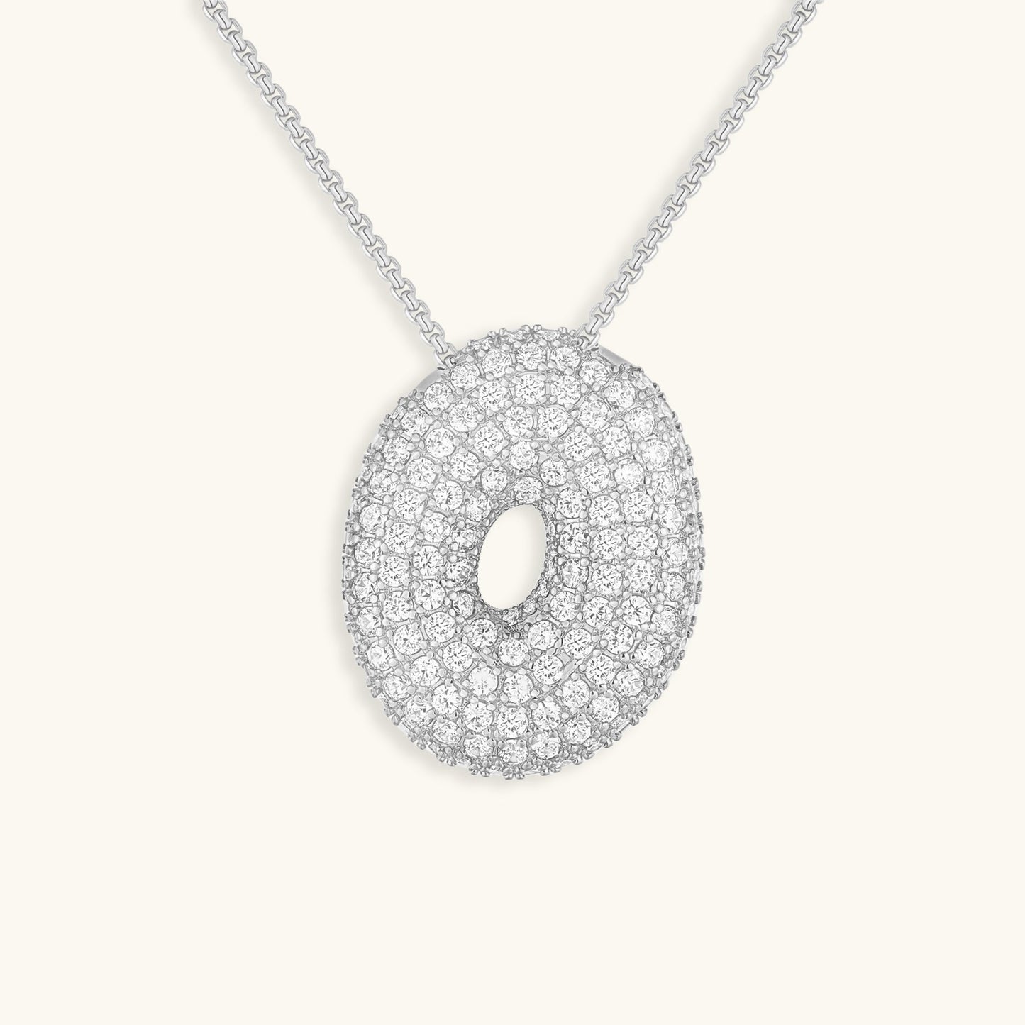 Frendorf | Bubble Initial-Diamant-Halskette