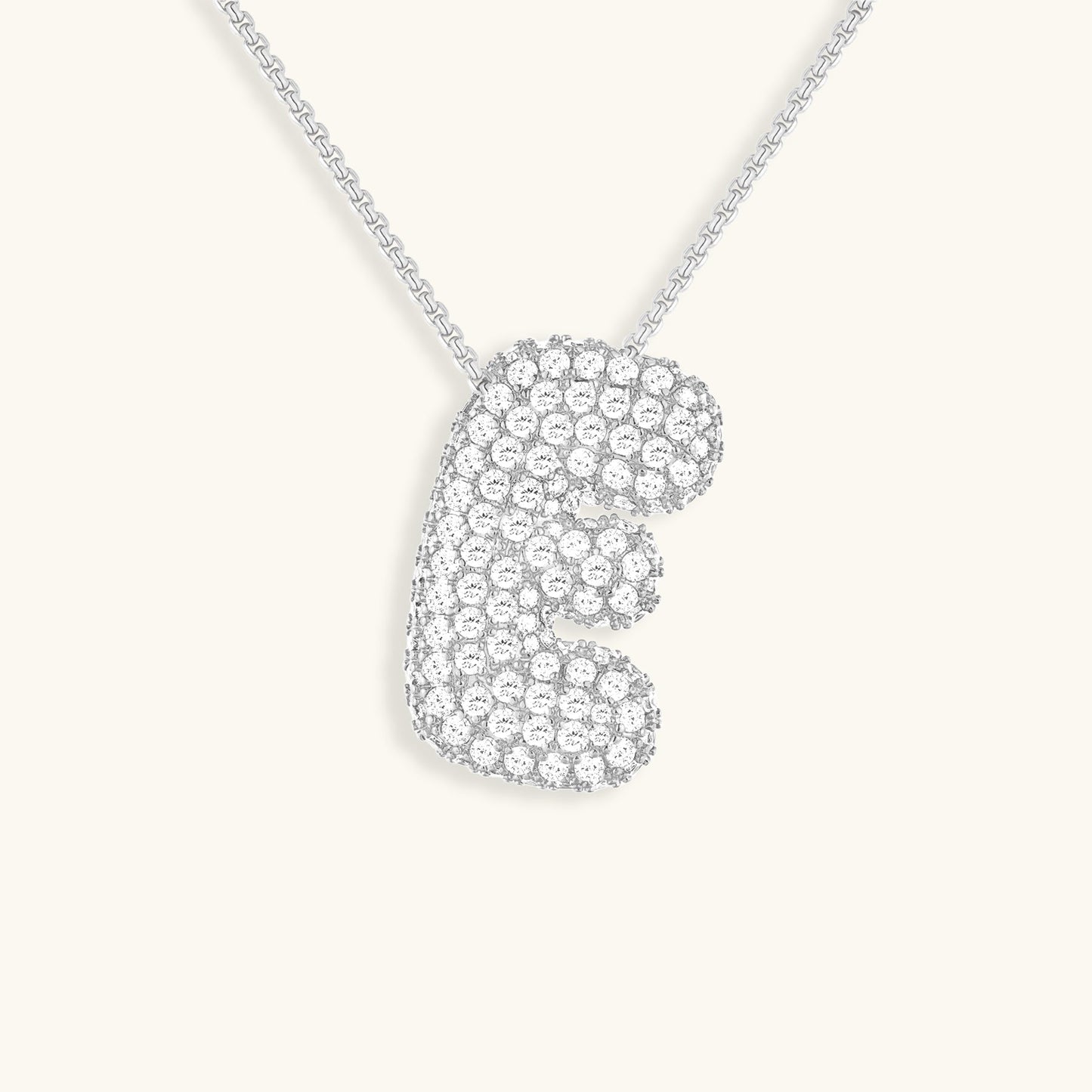 Frendorf | Bubble Initial-Diamant-Halskette