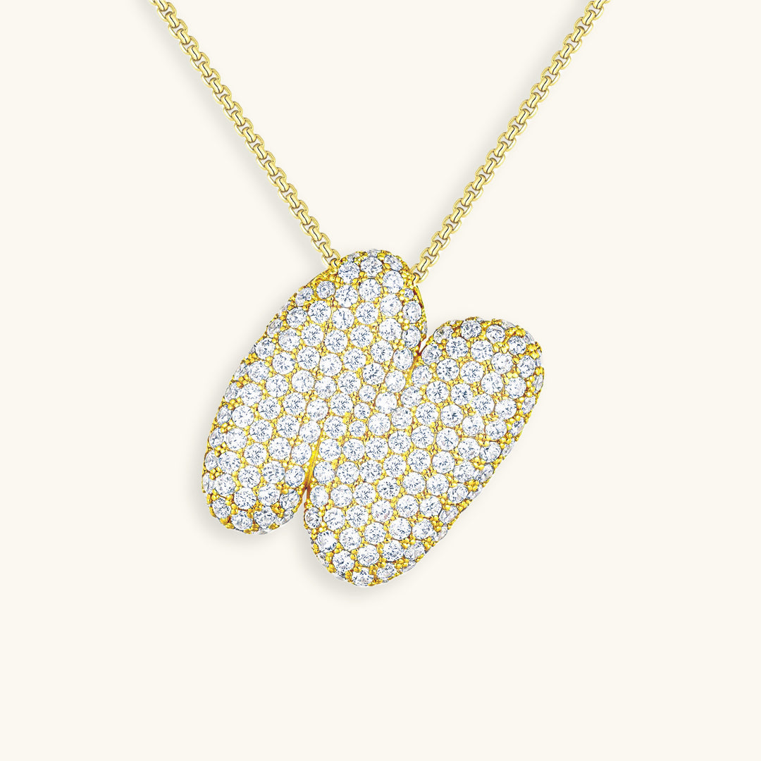 Frendorf | Bubble Initial-Diamant-Halskette