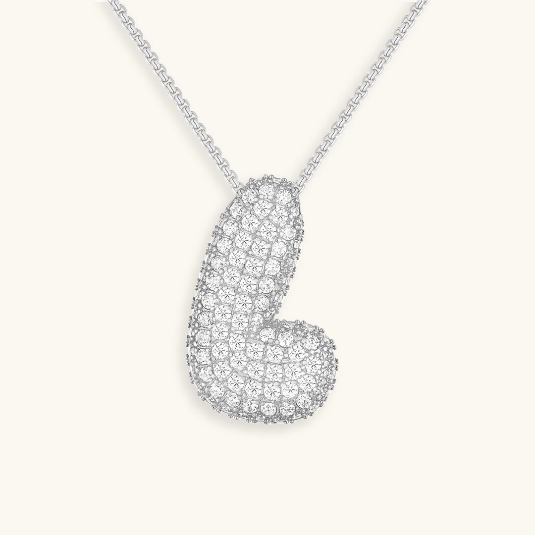 Frendorf | Bubble Initial-Diamant-Halskette