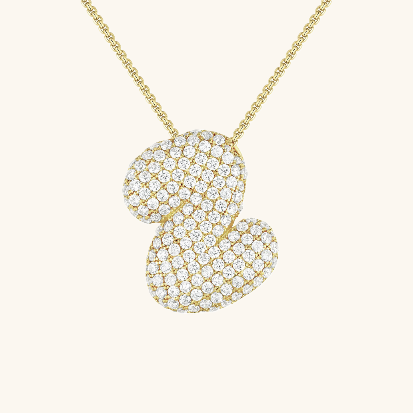 Frendorf | Bubble Initial-Diamant-Halskette
