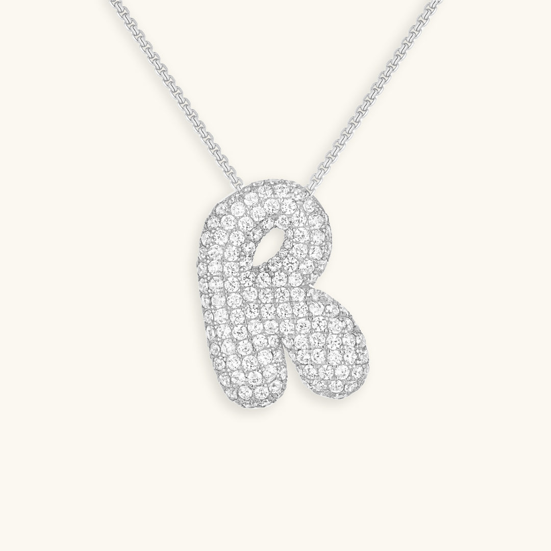 Frendorf | Bubble Initial-Diamant-Halskette