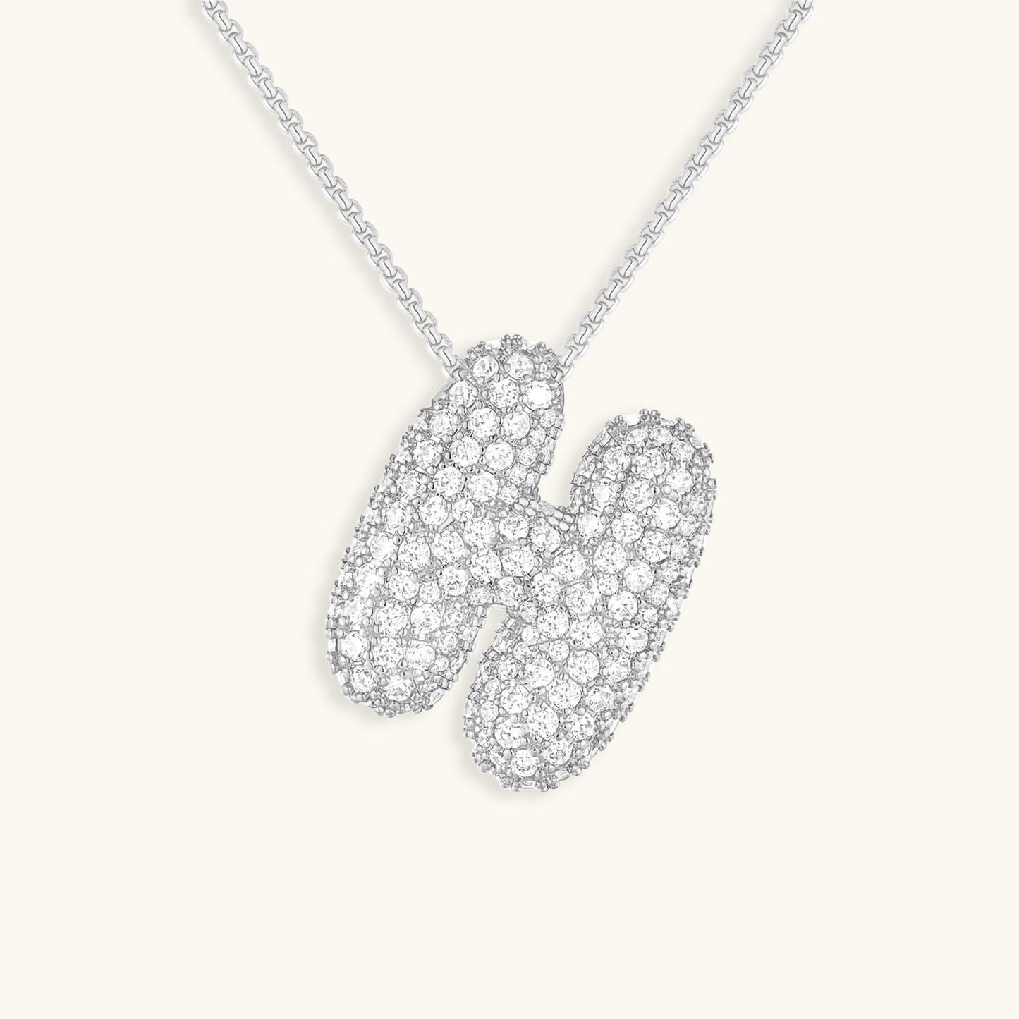 Frendorf | Bubble Initial-Diamant-Halskette